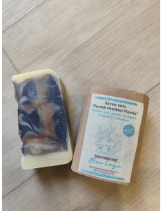 savon soin Pureté Charbon fleuri